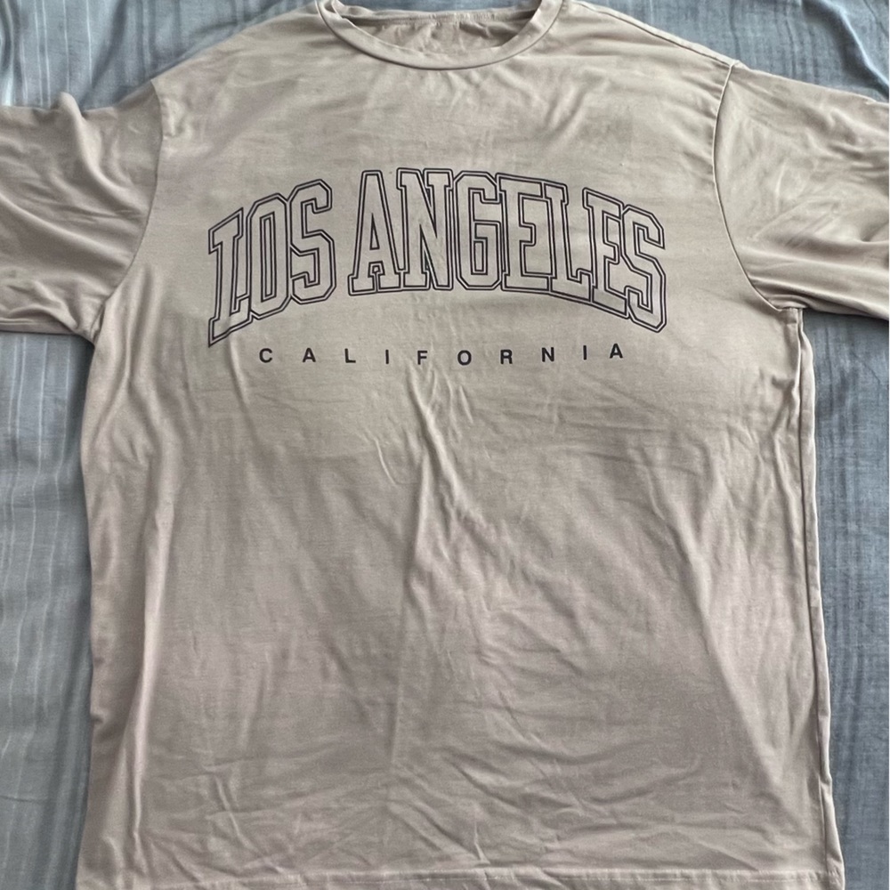 Unisex Light Tan Tee Shirt Cotton